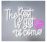 LEMST Luces de neón Luces De Neón Lo Mejor Está Por Venir Para Bar, Dormitorio, Estudio, Decoración De Bodas 40x30cm