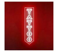 LEMST Luces de neón Tattoo Letrero De Neón Con Letras Luz Regulable Para Estudio, Tiendas, Salón, Tienda, Dormitorio, Lámpara Iluminada De Negocios, Decoración 58cm(Style 1)