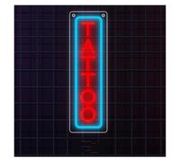 LEMST Luces de neón TATTOO Letrero De Neón Único Para Estudio De Tatuajes, Salón De Negocios, Tienda, Decoración De Pared Para Habitación, Lámpara De 15.35x4.72inch(Rojo)