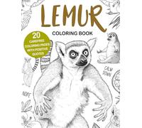 Lemur Coloring Book: Easy and Relaxing Designs for Stress Relief and Fun, A Cute Animal Coloring Book for Lemur Lovers, Perfect Gift Idea