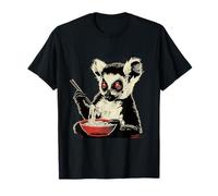 Lémur comiendo ramen fideos japoneses Lémur Ramen Bowl Obra de arte Camiseta