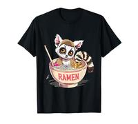 Lémur Noodle Art Fideos japoneses Obra de arte Lémur Ramen Bowl Camiseta
