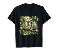Lémur Vida Silvestre Animal Selva Bosque Árbol Rama Tropical Camiseta