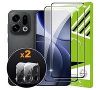 Lemxiee Cristal Templado para OPPO Find X9 Protector pantalla [2+1 pieza] Vidrio templado Protector de Lente cámara