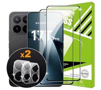 Lemxiee Cristal Templado para Xiaomi 17T Pro Protector pantalla [2 pieza] Vidrio templado Protector