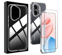 Lemxiee Funda para Honor 400 Case + [1 Pieza] Cristal Templado para Honor 400 Protector Pantalla,Funda de TPU Flexible Transparente