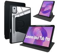Lemxiee Funda para Lenovo Idea Tab Pro Case Funda Protectora con Soporte Plegable/con Ranura para bolígrafo,Funda de Cuero PU + acrílico Transparente para Lenovo Idea Tab Pro 2025 12.7" Cover