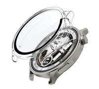 Lemxiee Funda para OPPO Watch X3 Case con Cristal Templado Protector Pantalla