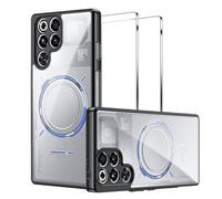 Lemxiee Funda para REDMAGIC 11 Pro Case + [2 Pieza] Cristal Templado para REDMAGIC 11 Pro Protector Pantalla,Funda de Silicona Flexible + Acrílico Transparente