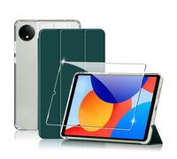 Lemxiee Funda para Xiaomi Redmi Pad SE 8.7" Cover + Cristal Templado para Xiaomi Redmi Pad SE 8.7" Protector Pantalla,Funda Protectora de Piel PU + TPU Flexible para Xiaomi Redmi Pad SE 8.7" Case