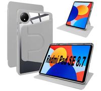 Lemxiee Funda para Xiaomi Redmi Pad SE 8.7" Cover,Funda Protectora con Soporte Plegable/con Ranura para bolígrafo,Funda de Cuero PU + acrílico Transparente para Xiaomi Redmi Pad SE 8.7" 11" 2024 Case