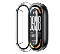 Lemxiee Funda para Xiaomi Smart Band 10 Case con Protector Pantalla Cristal Templado