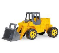 LENA 02218 - GIGA Trucks - Pala cargadora para Montar en la Parte Superior, vehículo de construcción con Ejes de Acero, Alta Capacidad de Carga, para niños a Partir de 3 años, Aprox. 63 x 28 x 30 cm