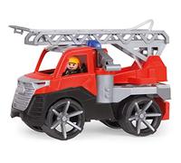 Lena 04515DF TRUXX² - Coche de Bomberos con Escalera Plegable, jeringa de Agua y Figura de Juguete Totalmente móvil, para niños a Partir de 2 años, Color Rojo