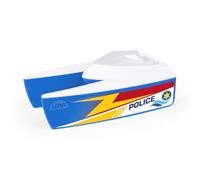 Lena 04713 Boaties Barco de policía Estilo catamarán Aprox. 17 cm, Adecuado para bañera, Interior y Exterior, para niños a Partir de 2 años