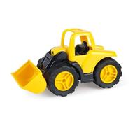 Lena 1262 Workies Pala cargadora de 14 cm, vehículo de Juguete de plástico ABS, cargadora de Ruedas con Pala móvil, neumáticos de Goma, Ejes de Acero, vehículo de construcción para niños a Partir de