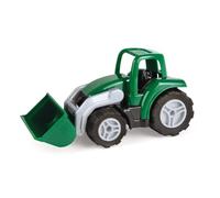Lena 1263 Workies - Pala cargadora para tractores de 14 cm, plástico ABS, con pala móvil, neumáticos de goma, ejes de acero, camiones para niños a partir de 18 meses, Trekker de juguete en color verde