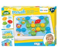 LENA - 35630 Mi Primera Clavija Mosaico Juego Set Por 2+ Años Niños, Multicolor