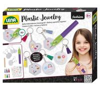 Lena 42717 Grabado personalizable propio llavero, kit de manualidades para niños a partir de 8 años, set con grabado, llaveros, colgantes, borlas, cadenas, plantillas, pegatinas