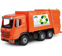Lena 4614 Worxx Mercedes Benz Arocs, Coche de Juguete Aprox. 53 cm, vehículo Comercial para niños a Partir de 3 años, Robusto camión de Basura con 2 Cubos de Basura y Funciones de Juego Realista