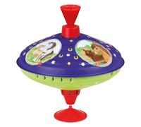 Lena 52226 Brummkreisel Pferdetraum Ø 19 cm, Metallschungspinnerel aus Blech, Klassische Pumpkniel, Blechkniel mit Pferde Motiv Steinde, mit Stand, für Kinder AB 18 Monate ca. 19 x 19 x 23 cm