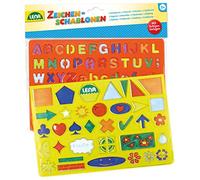 LENA - 65774 Personaje Plantilla 2-Piezas Set Por 3+ Años Niños, Multicolor