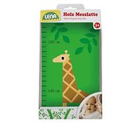 Lena 65834 Vara de Medir Zoo de madera, aprox. 80 x 12 cm