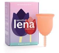 Lena Copa menstrual sensible, reutilizable, silicona suave, flujo ligero y pesado, uso principiante, alternativa ideal a tampones, almohadillas, ropa interior menstrual, solución menstrual, pequeña,