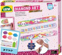 Lena - Diamond Art Pulseras a presión, Tres Pulseras a presión con encantadores Motivos de Unicornios, para niños a Partir de 6 años