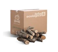 LEÑA ECOLÓGICA Leña de Encina para Chimeneas, Estufas, Barbacoas y Hornos de Asar. 0,05m3 de leña de encina Troncos de leña Medianos 30-40CM Alta Durabilidad Gran Poder calorífico