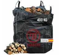 Leña Encina Big Bag 400kg Madera Dura Natural Alta Densidad Calor Intenso Combustión Lenta Ideal Chimenea Estufa Caldera Restaurantes Casas Rurales Bajo Humedad Entrega Volumen Fuego Constante