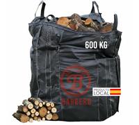 Leña Encina Big Bag 600kg Madera Dura Natural Alta Densidad Calor Intenso Combustión Lenta Ideal Chimenea Estufa Caldera Restaurantes Casas Rurales Bajo Humedad Entrega Volumen Fuego Constante