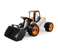 Lena GIGA Trucks - Pala cargadora para niños a Partir de 3 años, Excavadora Grande para niños con Asiento, Pala Robusta y Asas ergonómicas, 68,5 cm, vehículo de construcción para Interior y Exterior