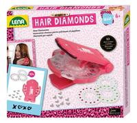 LENA® Hair Diamonds, Set para Decorar el Pelo con Brillantes Piedras Preciosas y deslumbrantes Mariposas, para niños a Partir de 6 años