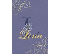 Lena Journal: Monogram L Personalized Floral Notebook for Women Decorative Purple and Gold Monogram Journal, Cute Aesthetic Notebook, Personalized Diary and Birthday Gift for Women Named Lena