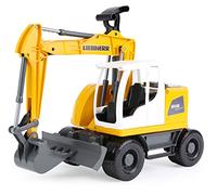 Lena Zabawki- Excavadora Liebherr A918 Litronic Bagger Juguete, Color Amarillo (SiMM Spielwaren GmbH 04611)