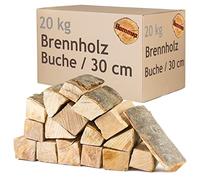 Leña Madera 5-500 kg Para estufa y Chimenea Brasero Parrilla Cesta de Fuego Troncos de Madera de Haya 30 cm Flameup, Quantité:20 kg