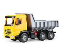 Lena- Mercedes-Benz Kipper Volquete Juguete, Color Amarillo/Negro (SiMM Spielwaren GmbH 02064)