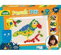 Lena - Mosaic Color Mezcla 400-Piezas Set en Plegable Caja por 3+ Años Niños, Grande