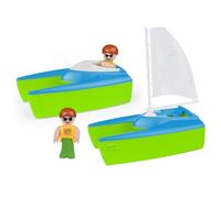 Lena Set Boaties velero y Barco Deportivo 17 cm, Dos Figuras de Juego, Apto para Interior y Exterior, a Partir de 2 años