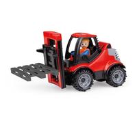 Lena® Truckies Montacargas 22 cm - Juguete con Palet, Figura, Eje de Acero, Cabina móvil, Desde 2 años, para Interior y Exterior, Certificado TÜV, Hecho en Europa
