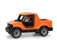 Lena® Truckies Pick-up 20 cm, Cabina del Conductor abatible, con Enganche de Remolque y Figura de Juego, a Partir de 2 años