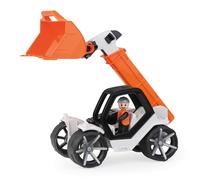 Lena TRUXX² Cargador telescópico con Pala - Juguete para Camiones con Brazo de elevación de 2 Niveles (hasta 34 cm), neumáticos de Goma y Figura de Juego, Cargador de Ruedas para niños a Partir de 2