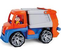 Lena- TRUXX Müllwagen Camión Juguete, Color Rojo/Gris (04416)