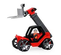 Lena - Truxx Telescópico Cargador Juguete por 2+ Años Niños, Rojo/Negro