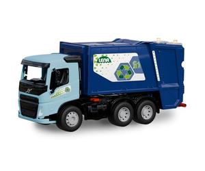 Lena - WORXX Camión de Basura Volvo FMX - Camión de Juguete de 52 cm con Mecanismo de elevación, 3 Ejes de Acero, Certificado TÜV, Desde 3 años, para Interior y Exterior, Fabricado en Europa