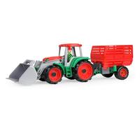 Lena - Zabawki Truxx Tractor z przyczepı do Siana w otwartym pudeÄšku