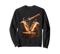 Leñador de leña para Cortar Hacha Sudadera