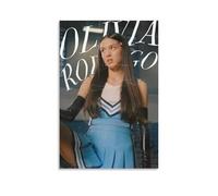 Lenaeo Olivia Póster Rodrigo Music Vintage Para Habitaciones, Lienzo Estético Arte de Pared Arte de Pared Dormitorio Póster 30 x 45 cm