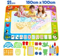 lenbest Juguetes Niños 2 3 Años - 150 x 100 cm Alfombra Pintar Agua Niños - Juguetes Niña 2 3 4 Años - Juegos Educativos - Regalo Niño Niña